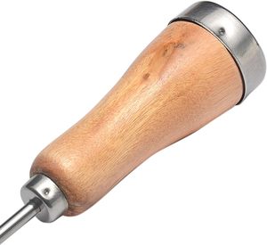 Stainless Steel <b>Ice</b> Pick Wooden Handle-<b>Reusable</b> Eco-Friendly Portable Cocktail Mixer Bar Tool for Kitchen Home Party Use - Product Image 3