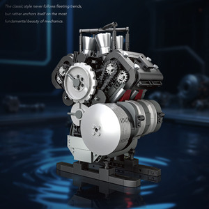 Free Tribe 36306 945PCS Steel Soul Flame V4 Engine Engine Series Building Block Brick Model Technical Educational Toy OEM ODM - Product Image 2