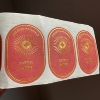 Étiquettes de bouteille de vin personnalisées de luxe en relief 3D avec feuille d'or, impression vinyle, autocollants texturés haut de gamme pour emballages de marques haut de gamme