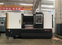 Mesin Bubut CNC Twin Spindle Heavy-Duty dengan Sistem Kontrol GSK, Bed Miring, Box Guideway, dan Motor Core Baru