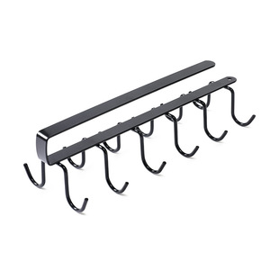 ตะขอแขวนตู้รูปตัว L แบบติดผนัง ไม่ต้องเจาะ สำหรับจัดเก็บในครัว ที่วางแก้ว - Product Image 5