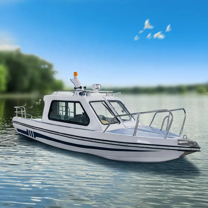 Barca a velocità con cabina semichiusa per moto d'acqua piccola in fibra di vetro da 17ft/5.2m in vendita