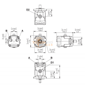 Bombas de Pistones Axiales de Desplazamiento Fijo Hidráulicas PWG Originales MF 21/28/35, 1-100 Bares, Garantía de un Año - Product Image 2