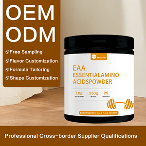 Poudre d'acides aminés pureté 99%+ Options <span class=keywords><strong>BCAA</strong></span>/EAA Sans sucre Sans additifs artificiels Certifié GMP OEM/ODM pour les marques mondiales - Product Image 2