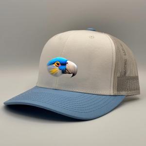 Casquette de camionneur personnalisée de haute qualité 6 panneaux à profil haut Casquette de baseball réglable avec logo brodé structuré vintage - Product Image 3