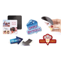 Aimants flexibles 50 cm² personnalisés, durables, promotionnels, pour réfrigérateur, en matériau magnétique, finition peinte, impression numérique