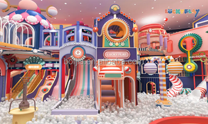 Aire de jeux intérieure de 1200 m², équipement de jeu souple pour enfants, grand <span class=keywords><strong>centre</strong></span> commercial commercial, <span class=keywords><strong>centre</strong></span> de jeu, <span class=keywords><strong>parc</strong></span> d'attractions - Product Image 4