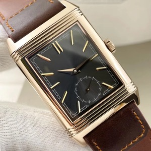 Montre automatique unisexe de haute qualité, élégante, rétro, avec boîtier en acier inoxydable et cristal saphir carré, réserve de marche, aiguille, 50 bars. - Product Image 2