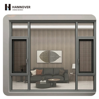 Ventanas Abatibles de Aleación de Aluminio Insonorizadas Compatibles con Hogar Inteligente HANNOVER, Aislamiento Térmico para Uso en Villas y Hoteles, Energy Star