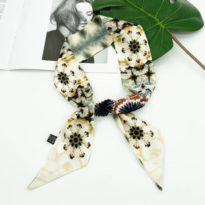 Baru Dua Sisi <span class=keywords><strong>Tarot</strong></span> Bunga Matahari Cetak Tas Dasi Pegangan Menghias Syal Sutra Imitasi dengan <span class=keywords><strong>2</strong></span> Warna - Product Image 4