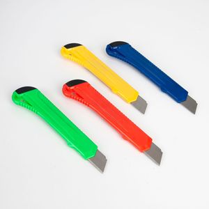 PEX 18mm carta da parati affilata coltello <span class=keywords><strong>HCS</strong></span> lama ufficio cancelleria Multi-colore ABS guscio di plastica taglierina taglierina - Product Image 5