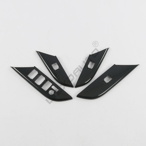 Couvre-interrupteur de fenêtre en fibre de carbone WZXD LHD 2024 2025 pour Fortuner - Product Image 6