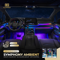 Luz Ambiental para Auto K4plus Car Symphony, Iluminación Multifuncional Fácil de Instalar, Control por Aplicación, Interruptor y Voz