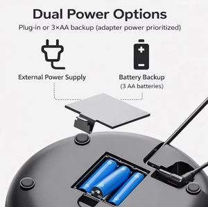 Distributeur automatique de nourriture pour animaux de compagnie disponible en deux couleurs, bol en acier inoxydable, 4L, double alimentation, programmable pour les petits chiens - Product Image 5