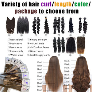 批发14-32英寸人头马真人接发宽松深波巴西头发100g新概念蝴蝶接发 - Product Image 6