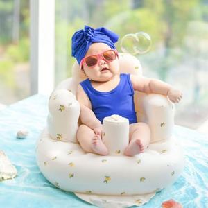 Factory Wholesale Modern Cute Bear Pattern PVC <b>Inflatable</b> Baby <b>Sofa</b> Chair Easy to Carry Living Room Bedroom Park - Product Image 4