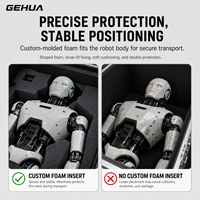 Valise de transport pour robot personnalisée GEHUA, cadre en aluminium, intérieur en mousse EVA, robuste, avec roulettes