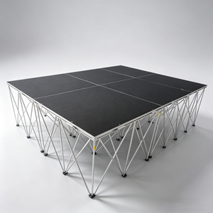 Scène pliante accordéon industrielle antidérapante en aluminium pour événements, scène portable - Product Image 1