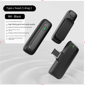 Microphone Lavalier Sans Fil <span class=keywords><strong>M6</strong></span> avec Réduction de Bruit IA et Réverbération, Microphone Spécialisé pour le Streaming <span class=keywords><strong>en</strong></span> <span class=keywords><strong>Direct</strong></span> et les Vlogs Vidéo - Product Image 2