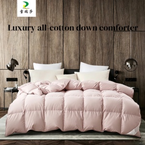 Couette <span class=keywords><strong>en</strong></span> duvet de canard taille Queen confortable pour la maison, tissu <span class=keywords><strong>en</strong></span> coton sélectionné, 90% duvet de canard, stérilisée, sans odeur, compatible OEM - Product Image 1