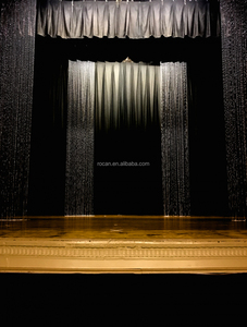 Toile de fond perlée de diamant blanc <span class=keywords><strong>rideau</strong></span> de perles suspendues de <span class=keywords><strong>plafond</strong></span> en cristal irisé avec dessus pliable pour la décoration de mariage - Product Image 2