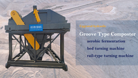 Machine à retourner le compost - Machine à retourner le compost de type rainuré en forme de champignon