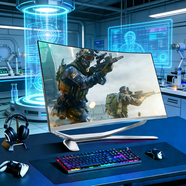 All-in-one PC i3 i5 i7 i9 Desktop Computer Office 23.8inch Desktop Computer For Home and Office Editing