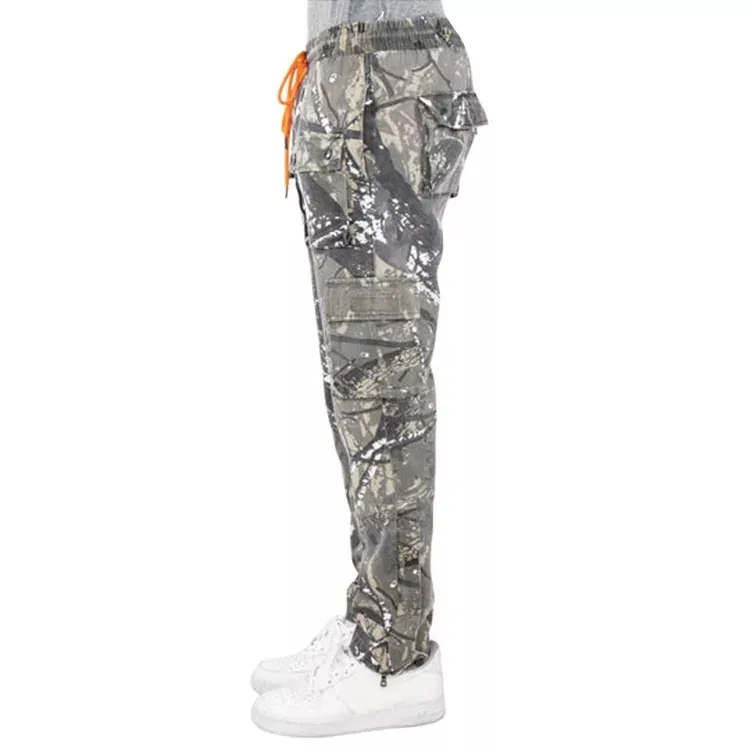 Pantalon de Camouflage en bois pour hommes, vêtement Streetwear à longue piste avec poches Cargo, vente en gros,