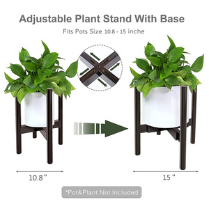 Legend – support de fleurs <span class=keywords><strong>en</strong></span> bambou au milieu du siècle, jardinière intérieure et extérieure, décoration de balcon, support de fleurs <span class=keywords><strong>en</strong></span> <span class=keywords><strong>bois</strong></span> noir, Offre Spéciale - Product Image 5