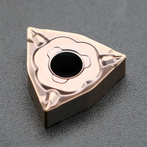 Plaquette de tournage WNMG080412 80 °   Trigon, 6 Lames de coupe, revêtement PVD/CVD R1.2, haute résistance à l'usure pour l'ébavurage de l'acier inoxydable - Product Image 2