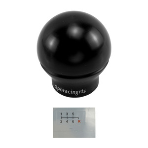 Pommeau de levier de vitesse Sporacingrts 46,9 mm noir en forme de boule ergonomique pour Suzuki Swift Sport ZC33S - Product Image 2