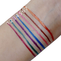 Sceau noir magique de marque de distributeur avec logo personnalisé coloré stylo eyeliner liquide ultra fin fin à séchage rapide microbrading étanche à l'eau et à paillettes
