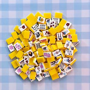 Tuiles de Mahjong Américaines Artisanales Inspirées des Contes de Fées Créatifs, avec Motifs de Personnages de Dessins Animés, Chaussures Magiques et Sucettes pour Soirées de Jeu - Product Image 4
