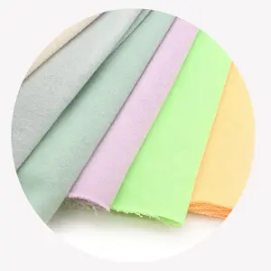 Newest design custom fresh color plain cotton fabric french terry fabric for hoodie