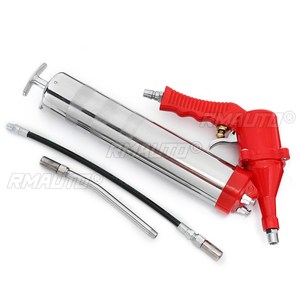 Compresor de Aire Neumático Manual de Una Mano, Mini Bomba de Engrase para Pistola, Color Rojo, para SUV, Camiones, Excavadoras y Automóviles - Product Image 2