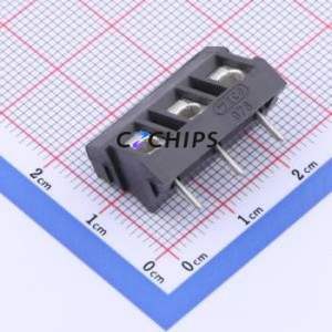 976-T-DS/03 <b>Screw</b> Terminal <b>Block</b> Through hole Component (THT),P=7.5mm Connector 1x3P 7.5mm Gray Through Hole - Product Image 1