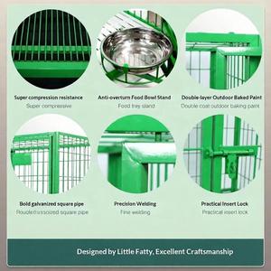 <span class=keywords><strong>Cage</strong></span> extérieure robuste en acier soudé renforcé pour grands chiens, idéale pour l'élevage et les fermes canines - Product Image 3