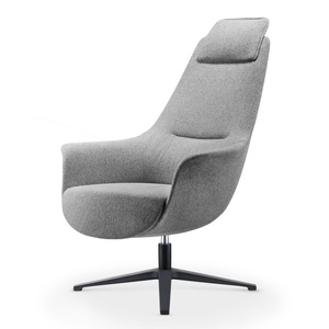 <span class=keywords><strong>Fauteuil</strong></span> de détente à dossier haut de style nordique 360 °   <span class=keywords><strong>Fauteuil</strong></span> pivotant en <span class=keywords><strong>tissu</strong></span> avec appui-tête <span class=keywords><strong>pour</strong></span> salon, bureau, réception - Product Image 1
