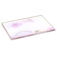 RAY YI Planche à pain personnalisée moderne en Judaïca, planche à challah en acrylique découpée sur mesure, en verre avec lettres hébraïques (argent élégant)