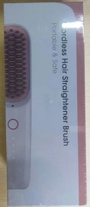 Akülü düz kablosuz kumanda akülü saç düzleştirme çubuğu düzleştirici fırça - Product Image 6