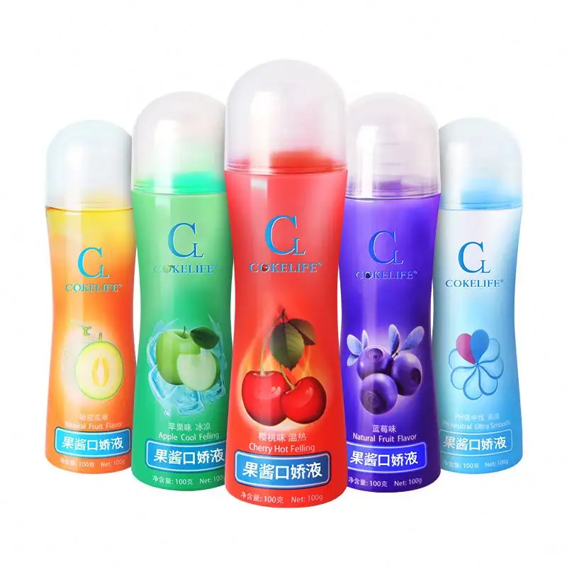 fruit flavor sex lubricant orgasm body massage oil lube Flavoured Adult Personal Lubricant Water Based Jam