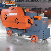 Coupe-ferraille industriel robuste GQ45 pour chantier de construction avec moteur en cuivre pur et lame plate pour couper les barres d'acier