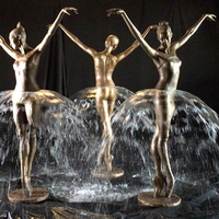 Sculpture de danseuse de ballet en bronze grandeur nature pour extérieur statue de fille dansante en laiton modèle personnalisé en métal
