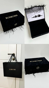 Cajas de Regalo de Lujo en Gamuza Roja con Plumas y Tapas Magnéticas, Bolsa de Terciopelo con Sello de Cera para Regalos de Propuesta, Incluye Tarjeta y Cinta - Product Image 5