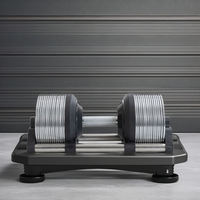 HL-ADDC-02 nouveau design 36kg ensemble de poids d'haltères réglables 1kg augmentation vente en gros d'équipement de fitness à usage domestique