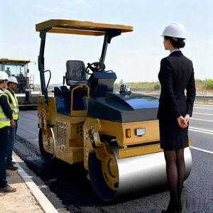 China THD10T <b>Mini</b> Vibratory Compactor Small Road Roller for Sale High Quality - Product Image 5