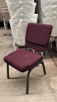 Asientos Metálicos Apilables para Iglesia, Color Azul y Rojo, Ideales para Auditorios, Teatros y Otros Recintos, Sillas para Púlpito