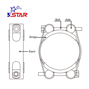Proveedor de abrazaderas de manguera de conductos europeos de China 32mm 35mm 63mm 110mm Abrazadera de <span class=keywords><strong>tubo</strong></span> flexible Abrazadera de servicio pesado - Product Image 3