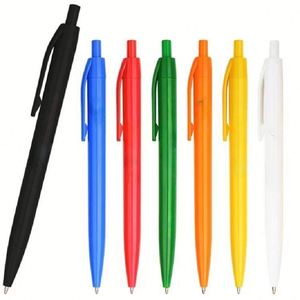 23 Bolígrafos Promocionales Personalizados con Logotipo Impreso, Precio Bajo, Múltiples Colores, Retráctiles, de Plástico con Clic y Goma Suave, Color Naranja - Product Image 1