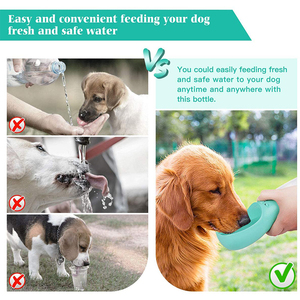 Tasse d'eau Portable pour animaux de compagnie, de voyage, pour chiens et chats, étanche, sans Bpa, pour les petits et les grands chiots, pour faire marcher, accessoire pour chatons et chiots, personnalisable - Product Image 5